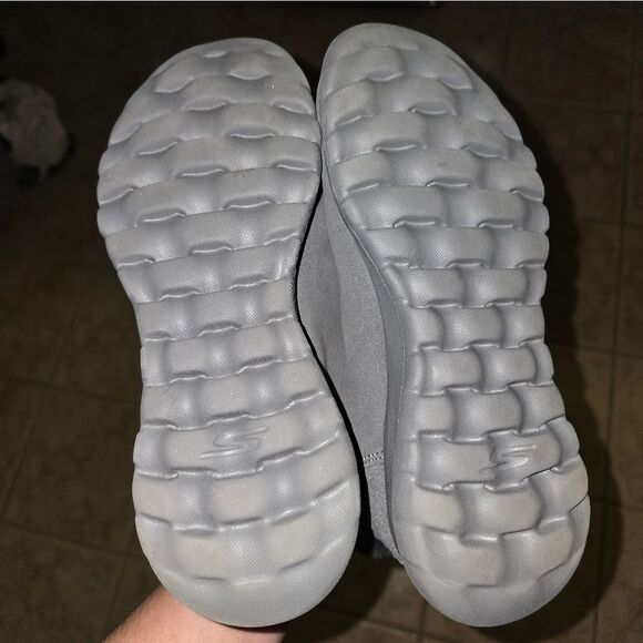 Skechers Gray Faux Furlined Boots Womens Size 7 - Picture 7 of 8